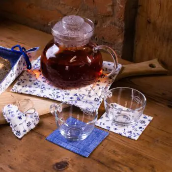Termo podložka modré kvetiny