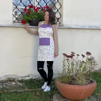 Vyrobené na mieru - zastiera s levanduľou